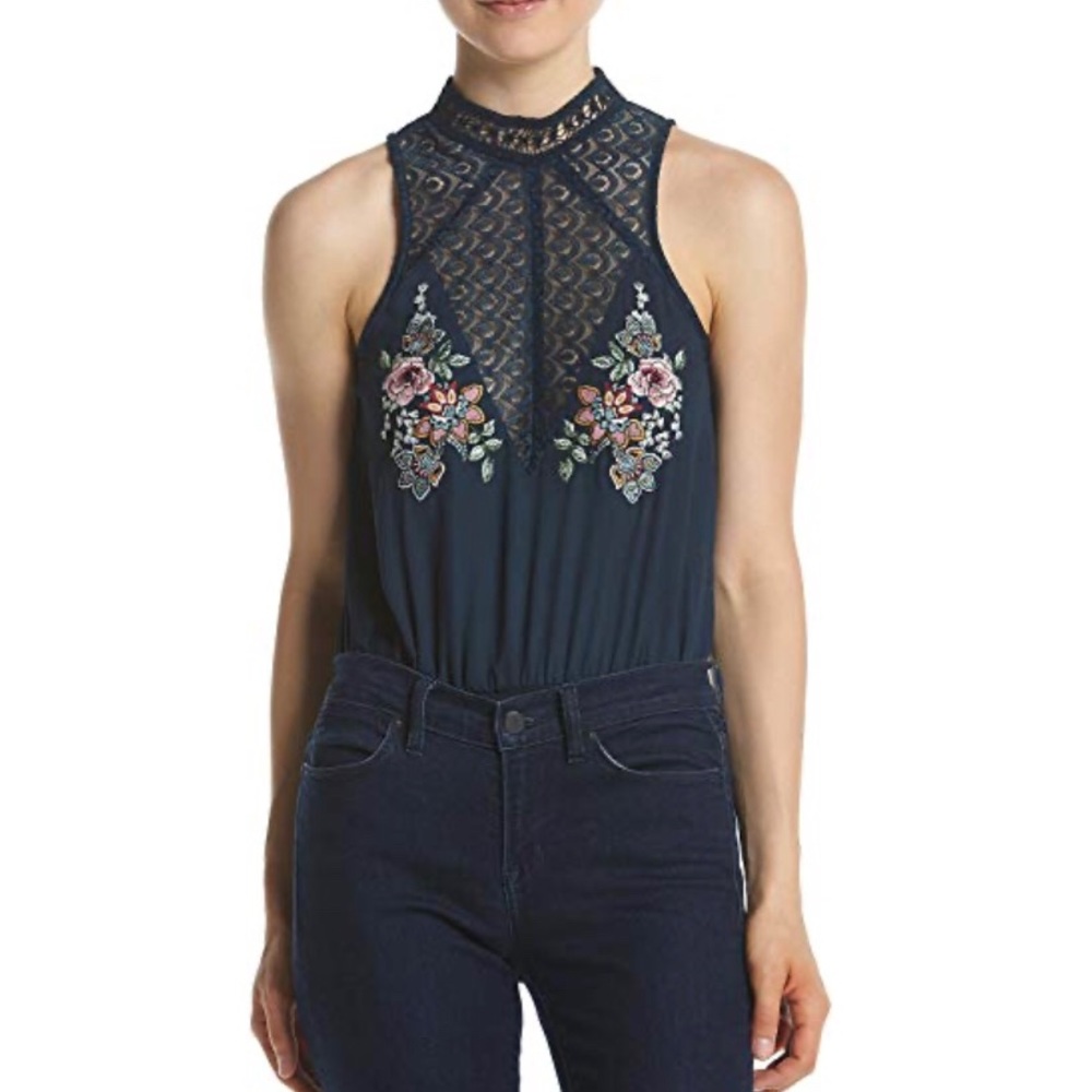 Sequin Hart lace leotard
